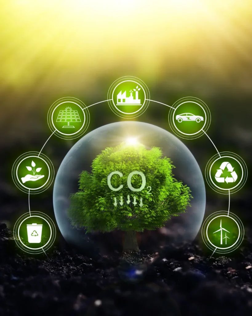 Concepto de captura de CO2